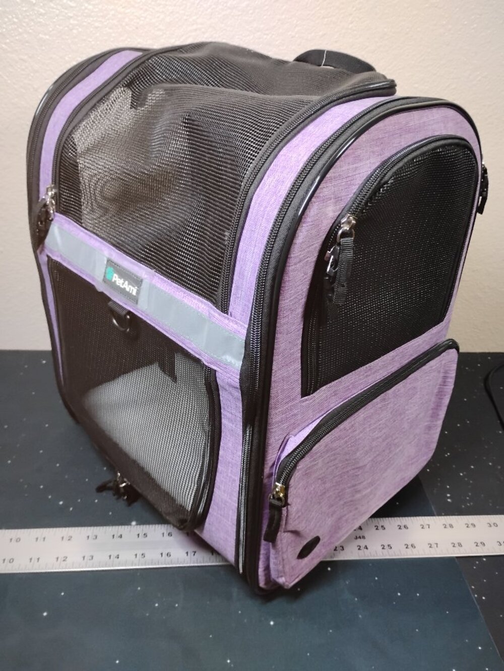 PetAmi Purple Pet Carrier Backpack New With Tags Airline Approved Travel Bag